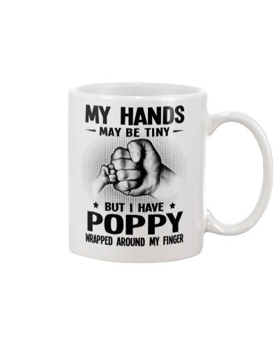 Granddaughter Mug- hands tiny finger poppy ntmn
