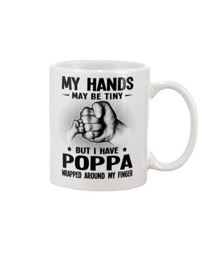 Granddaughter Mug- hands tiny finger poppa ntmn