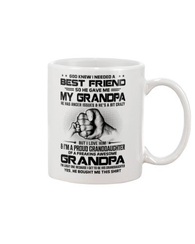Granddaughter Mug- bestfriend granddau grandpa htte