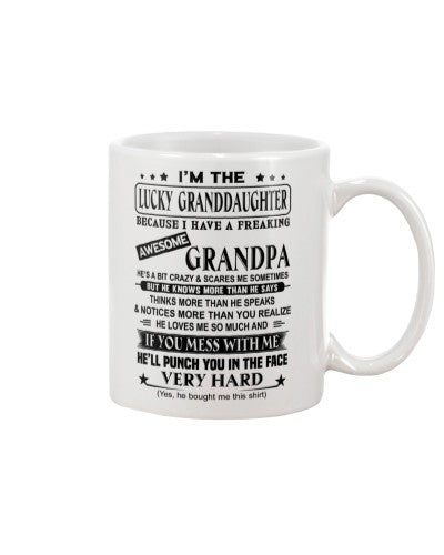 Granddaughter Mug- veryhard granddau grandpa awesome htte