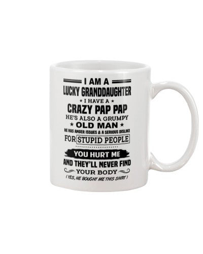 Granddaughter Mug- lucky granddau pappap yourbody htte