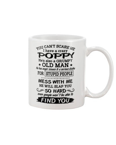 Granddaughter Mug- poppy grumpy oldman htte