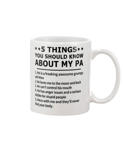 Granddaughter Mug- 5 things know old man pa htte
