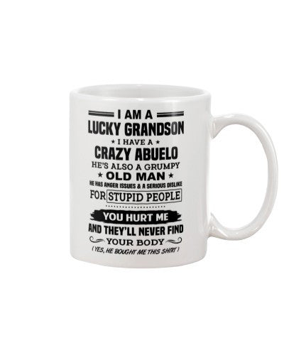 Granddaughter Mug- lucky grandson grandpa yourbody htte