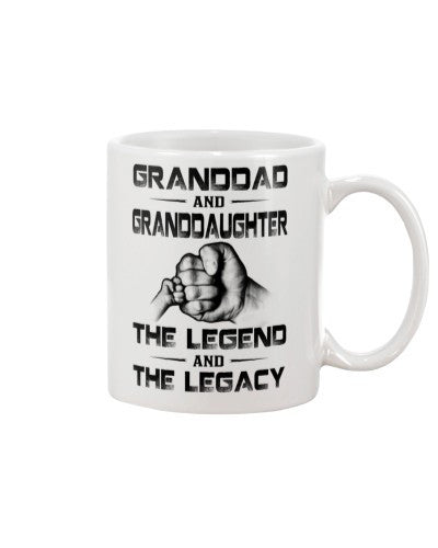 Granddaughter Mug- granddad granddau legend and legacy htte