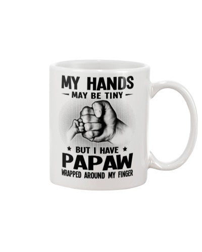 Granddaughter Mug- hands tiny finger papaw ntmn
