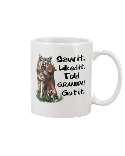 Granddaughter Mug- saw liked told grandpa ntmn