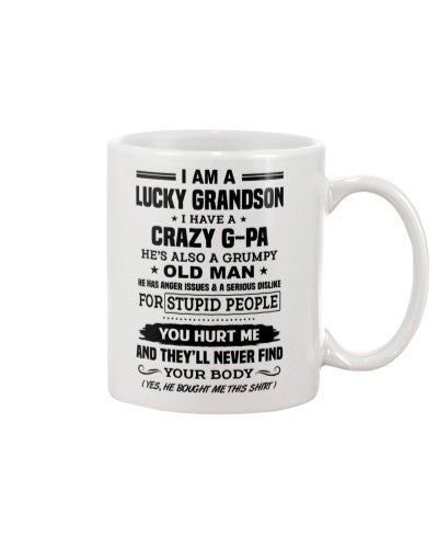 Granddaughter Mug- lucky grandson gpa yourbody htte