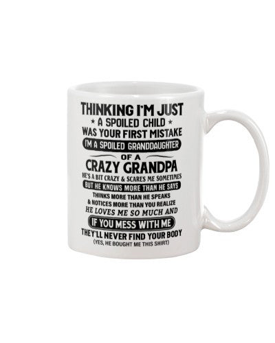 Granddaughter Mug- tqh granddau grandpa fymwm