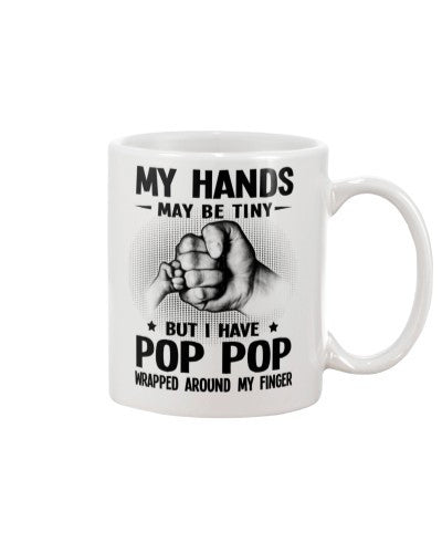 Granddaughter Mug- hands tiny finger poppop ntmn
