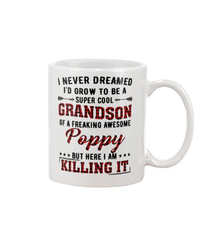 Grandson Mug- grow cool grandson poppy diua ngvt