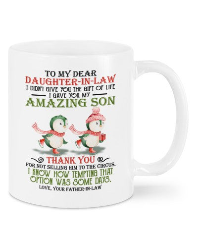 Daughter In Law Mug- mug daughter inlaw you father daub ngvt