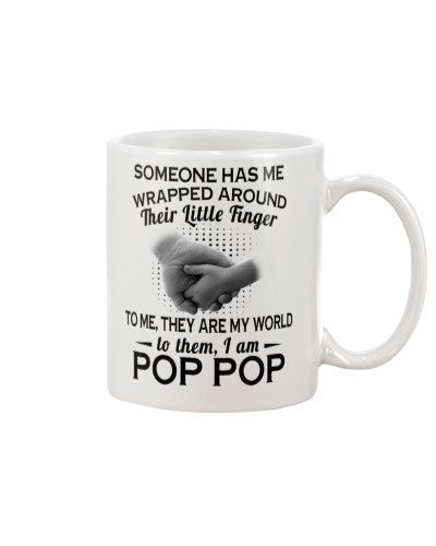 Grandson Mug- wrapped around poppop dhub htte