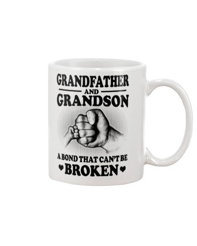 Grandson Mug- grandfather grandson a bond broken htte
