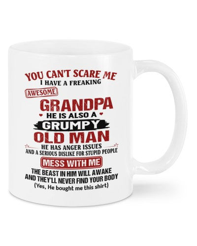 Grandson Mug- mug grandson attitude grandpa old man deud ngvt