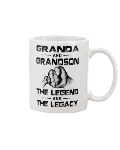 Grandson Mug- granda grandson the legend htte