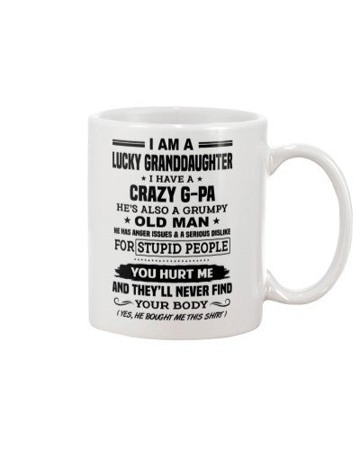 Granddaughter Mug- lucky granddau gpa yourbody htte