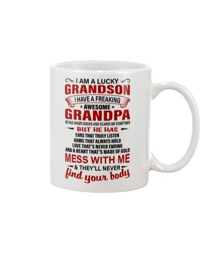 Grandson Mug- grandson grandpa body diua ntmn