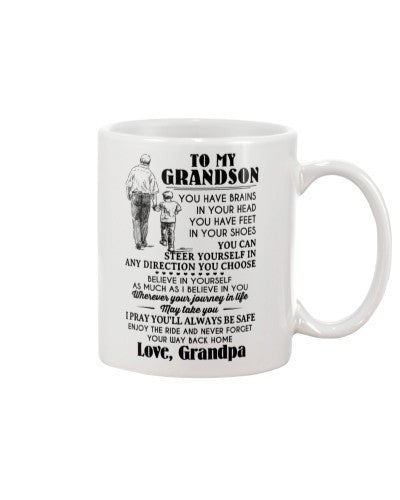 Grandson Mug- tqh grandson brains grandpa
