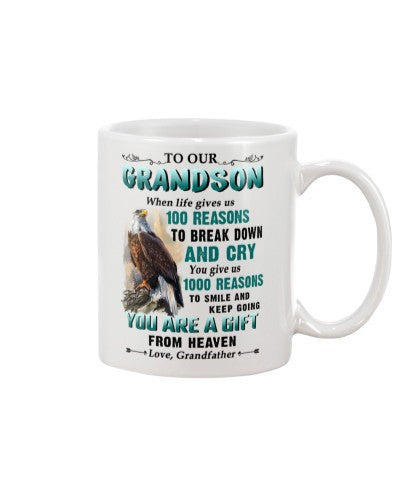 Grandson Mug- grandson yaag grandfather ngnh