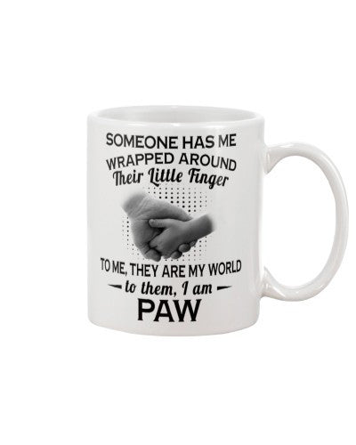 Grandson Mug- wrapped around paw htte
