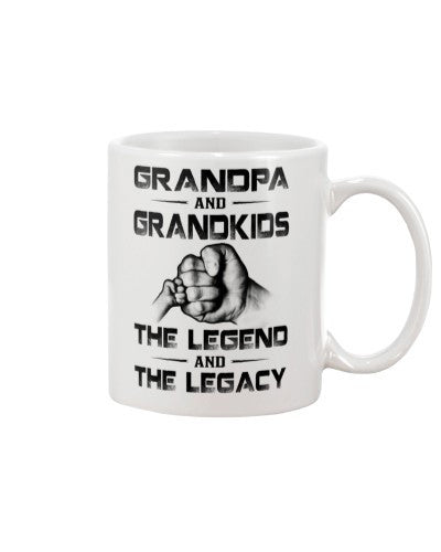 Grandson Mug- grandpa grandkids the legend htte