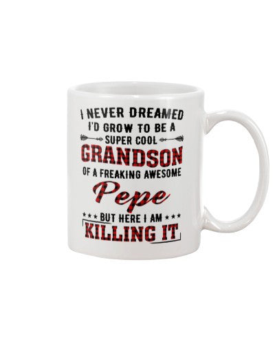 Grandson Mug- grow cool grandson pepe diua ngvt