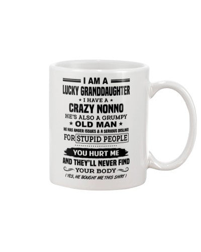 Granddaughter Mug- lucky granddau nonno yourbody htte