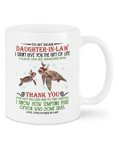 Daughter In Law Mug- mug daughteril not fatheril daua htteh