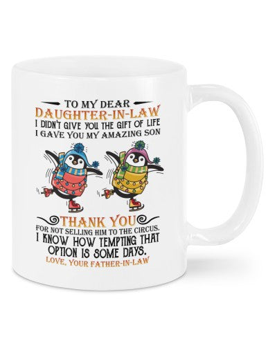 Daughter In Law Mug- mug daughteril thankyou fatheril deub ntmn