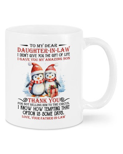 Daughter In Law Mug- mug daughteril thegift fatheril deua htteh