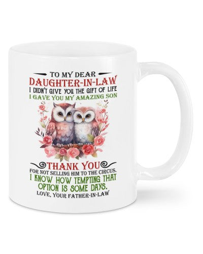 Daughter In Law Mug- mug daughteril my fatheril deua htteh