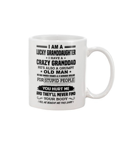 Granddaughter Mug- lucky granddau granddad yourbody htte