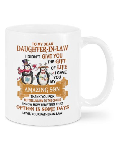 Daughter In Law Mug- mug xmas daughteril gift fatheril daub htteh