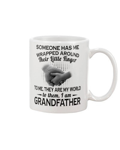 Grandson Mug- wrapped around grandfather htte