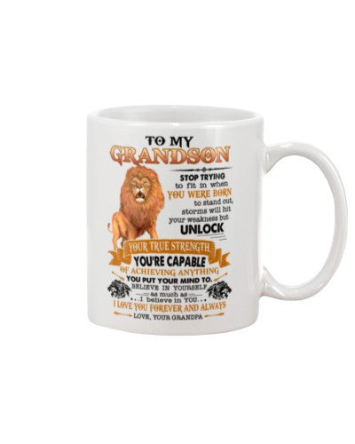 Grandson Mug- grandson you capable grandpa dcub ngvtt
