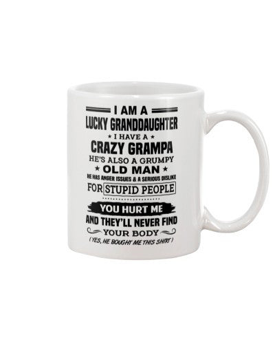 Granddaughter Mug- lucky granddau grampa yourbody htte