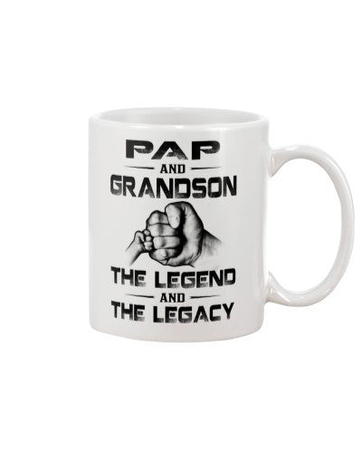 Grandson Mug- pap grandson the legend htte
