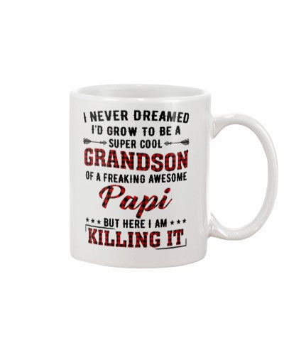 Grandson Mug- grow cool grandson papi diua ngvt