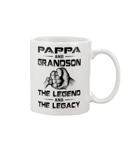 Grandson Mug- pappa grandson the legend htte