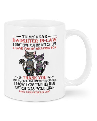 Daughter In Law Mug- mug daughteril blackcat fatheril daua htteh