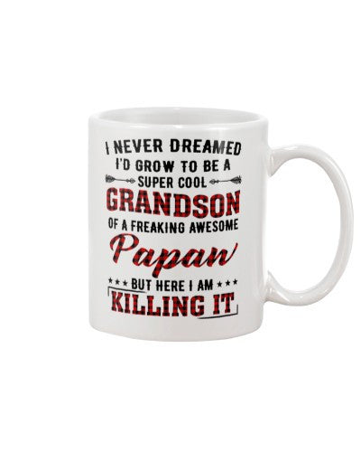 Grandson Mug- grow cool grandson papaw diua ngvt