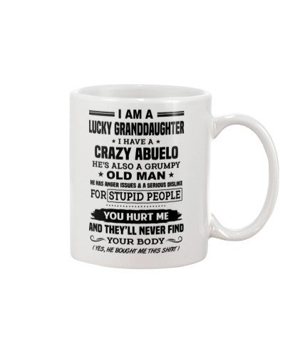 Granddaughter Mug- lucky granddau abuelo yourbody htte