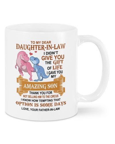 Daughter In Law Mug- mug daughter inlaw son father deuc ngvt