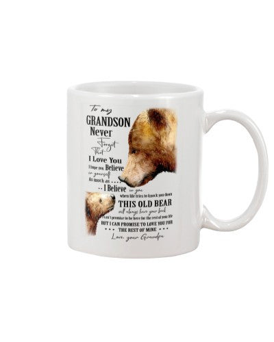 Grandson Mug- grandson grandpa oldbear httee