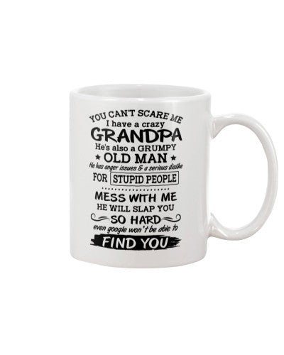 Grandson Mug- scareme grandpa oldman loka