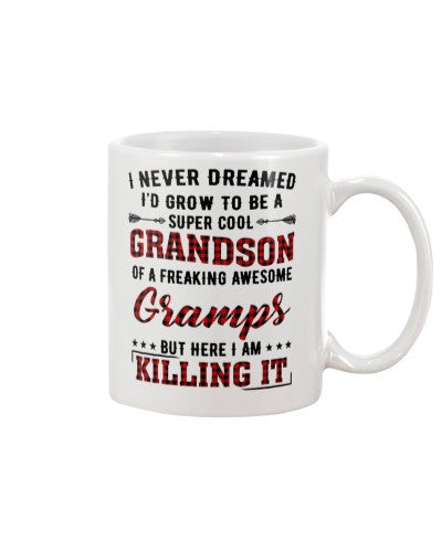 Grandson Mug- grow cool grandson gramps diua ngvt