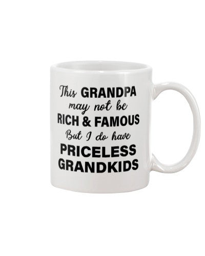 Grandson Mug- grandpa priceless grandkids deub ngnh