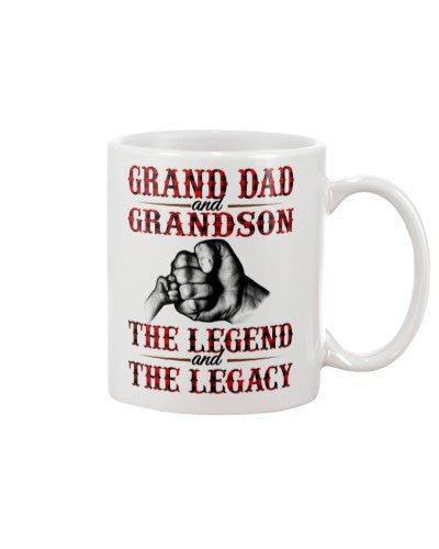 Grandson Mug- grandson granddad legend legacy diud htte