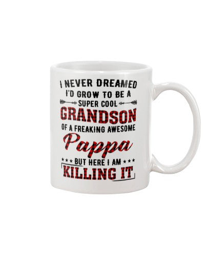 Grandson Mug- grow cool grandson pappa diua ngvt